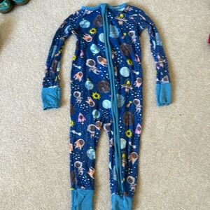 Little Sleepies Sleepy Galaxy Bamboo Convertible Zip Pajamas 12-18 month